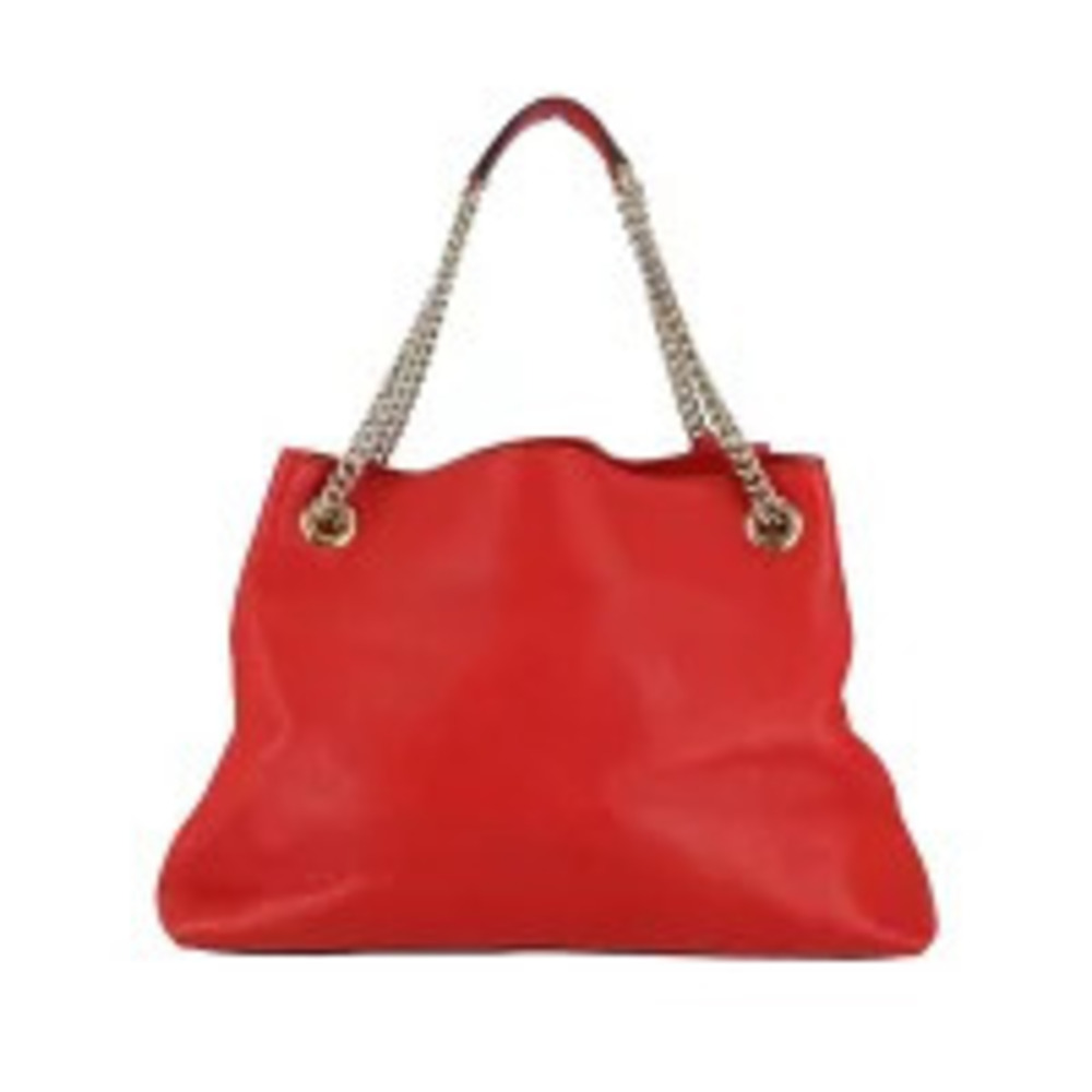 Gucci Shoulder Bag Tote Interlocking Soho Red Chain AB